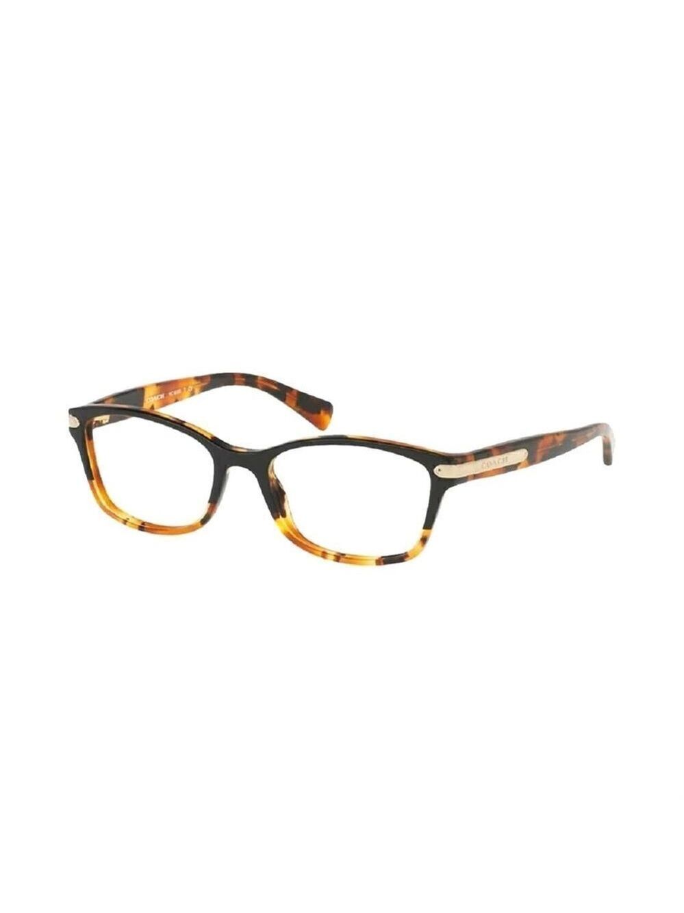 Coach Prescription Frames Black Tortoise Square Women's Acetate Eyeglasses